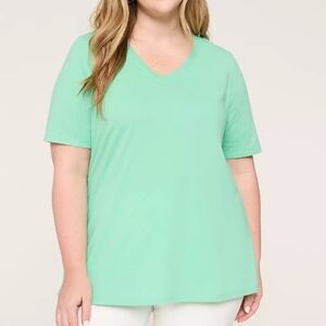 Lane Bryant 22/24 Perfect Sleeve V-Neck Tee